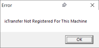 Another registration error